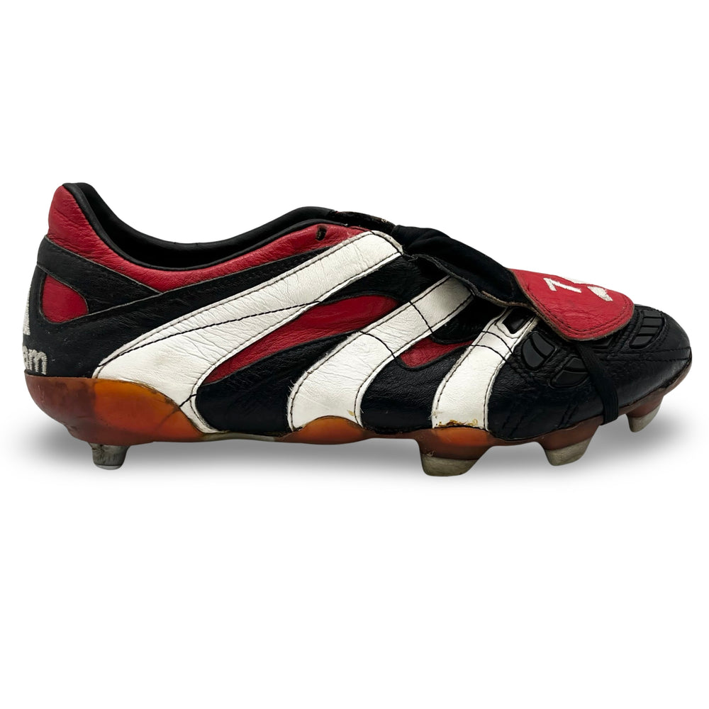 Sir David Beckham Match Worn, Photo-Matched Adidas Predator Accelerator - 1997/98 & 1998/99 Treble Season