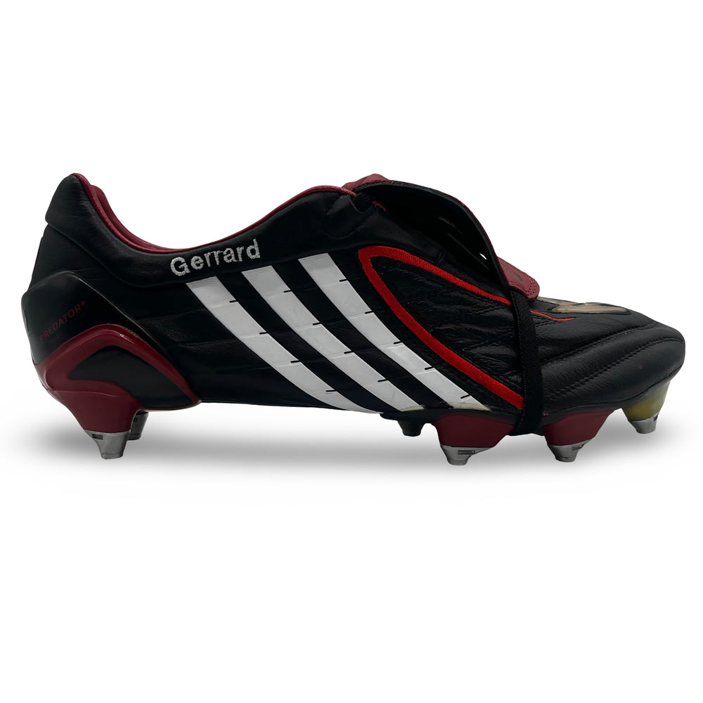 Steven Gerrard Match Issued, Adidas Predator Powerswerve com dupla assinatura - 2007/08