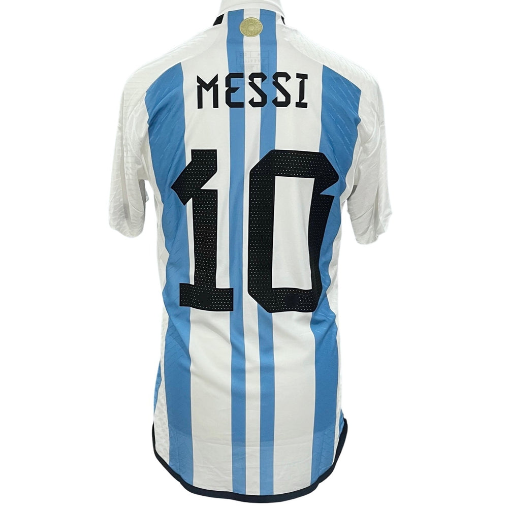 Lionel Messi Match Issued Adidas HEAT.RDY Shirt Argentina vs France 2022 FIFA World Cup Final