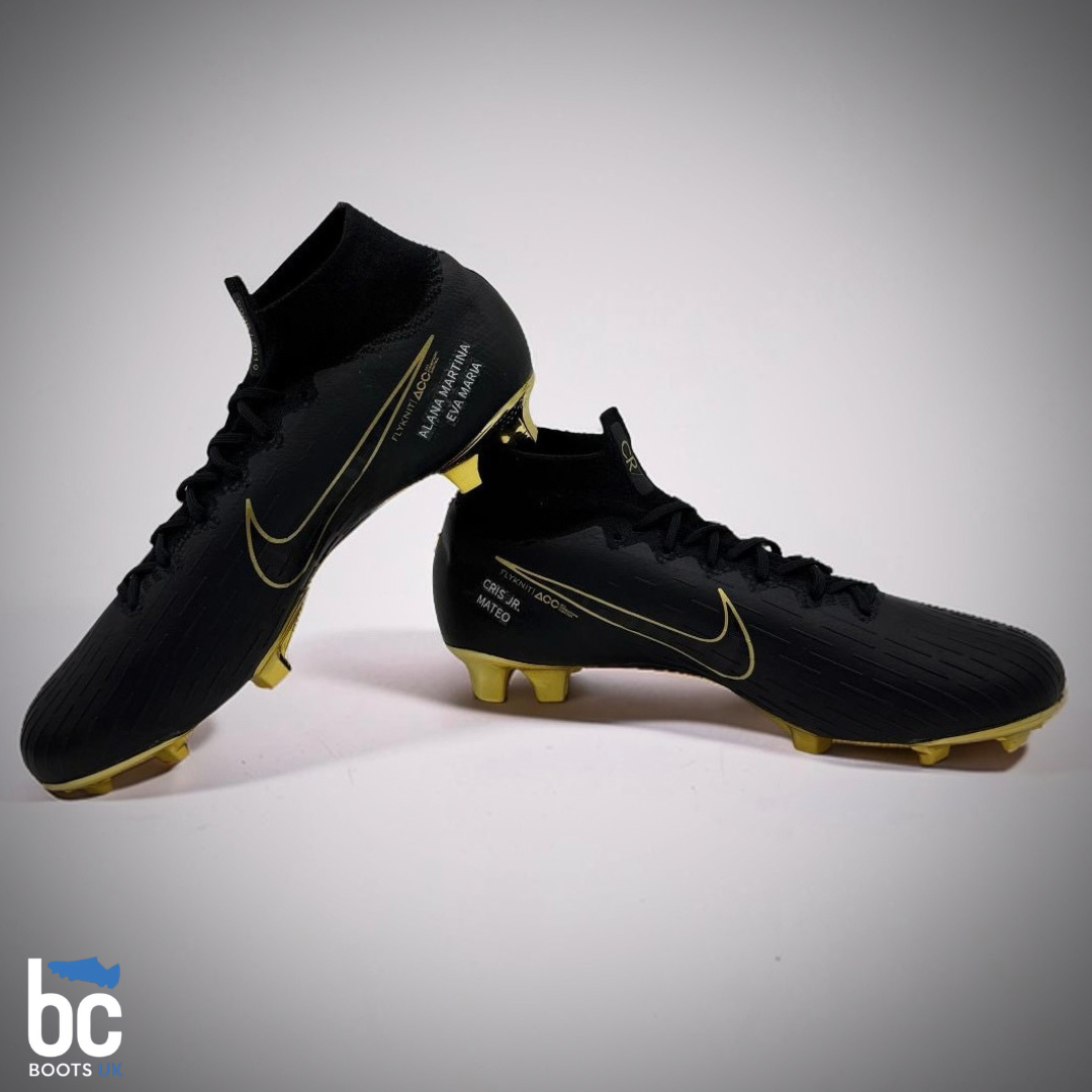 Cristiano Ronaldo’s Match-Issued Nike Mercurial Superfly 6 Black Gold ‘0000|2019’ — The Pair Never Released to the Public