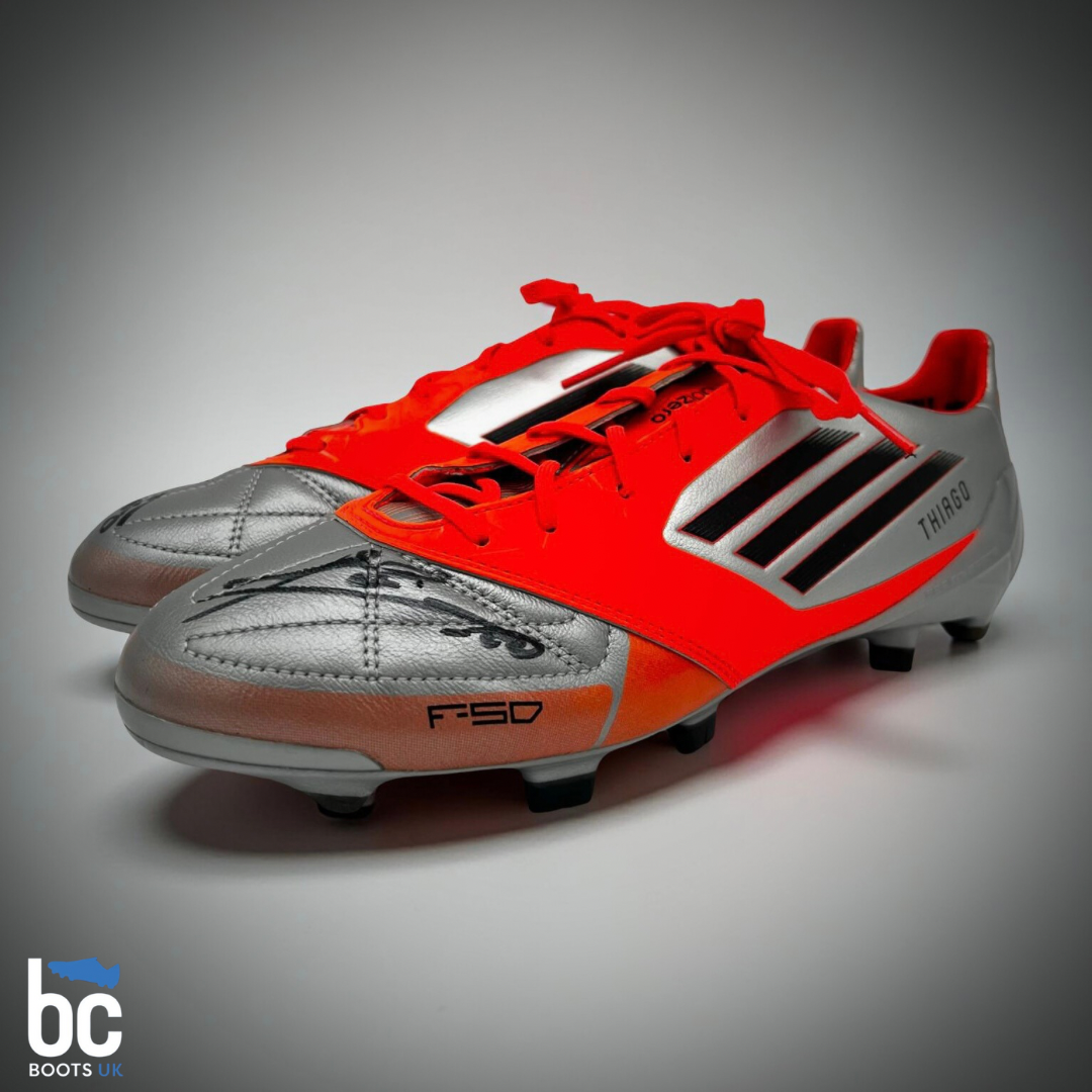 Lionel Messi’s Match-Worn & Dual-Signed Adidas F50 Adizero from the Historic 91-Goal Season