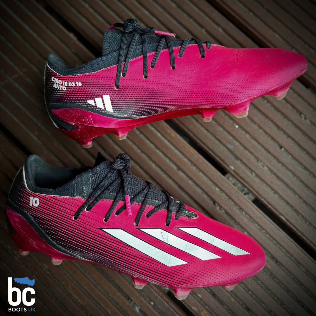 Lionel Messi's Match Worn Adidas X Speedportal.1 Football Boots 2022/23 Season: 1st Pair Worn As World Champion After the 2022 Qatar World Cup