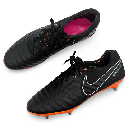 Thiago Silva Match Worn, 1 Goal Scored, Photo-Matched Nike Tiempo Legend VII Elite - 2018 Coupe De France Final, Coupe De La Ligue Final - 2017/18 Domestic Quadruple Season