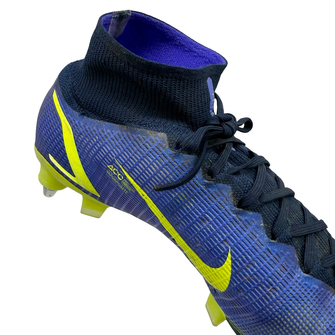 Jadon Sancho Match Worn, Photo-Matched, 2 Goals Scored (Inc. 1st for Man Utd) Nike Mercurial Superfly 8 Elite - 2021/22