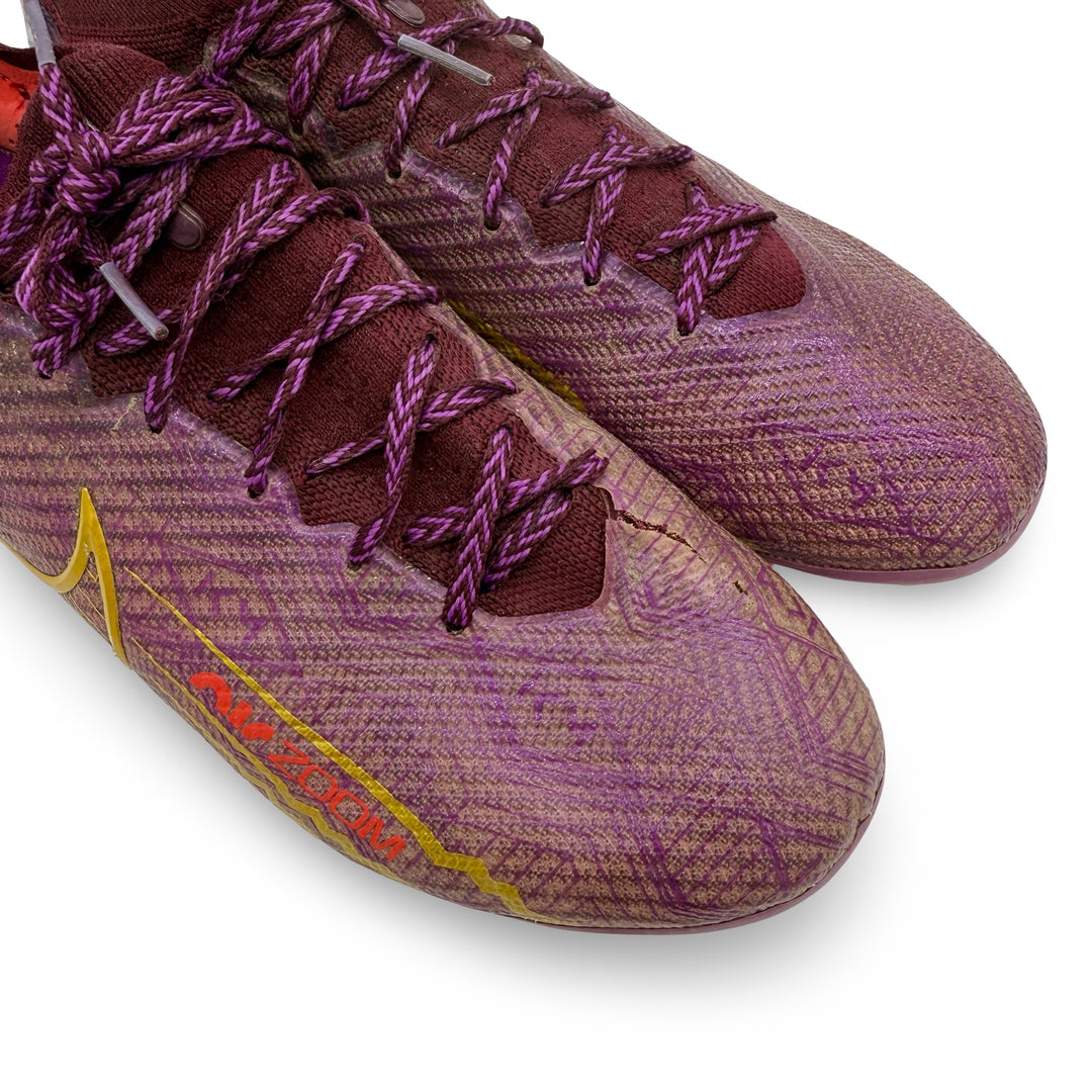 Alejandro Garnacho Match Worn, 2 Goals & 4 Assists (inc. 1st in Premier League 1st for MUFC), Photo-Matched Nike Air Zoom Mercurial Vapor 15 Elite KM - 2022/23