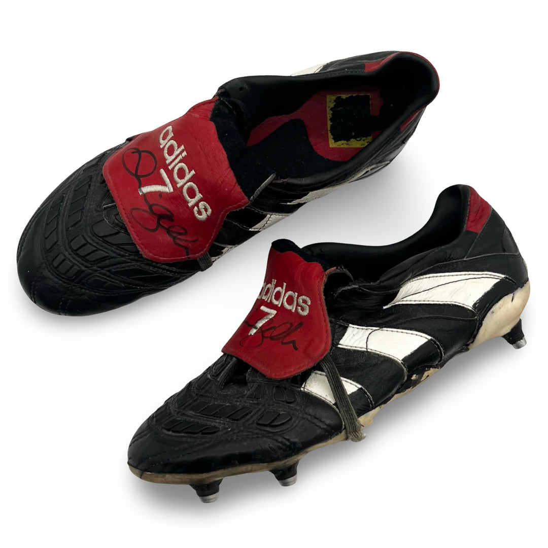 Sir David Beckham | Match Worn | Dual Signed | Photo-Matched | 1997/98 | 3 Goals Scored | 1-of-1 Adidas Predator Accelerator/Touch Hybrid