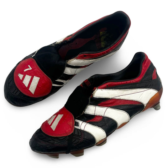 David Beckham Match Worn, Photo-Matched Adidas Predator Accelerator - 1997/98 & 1998/99 Treble Season