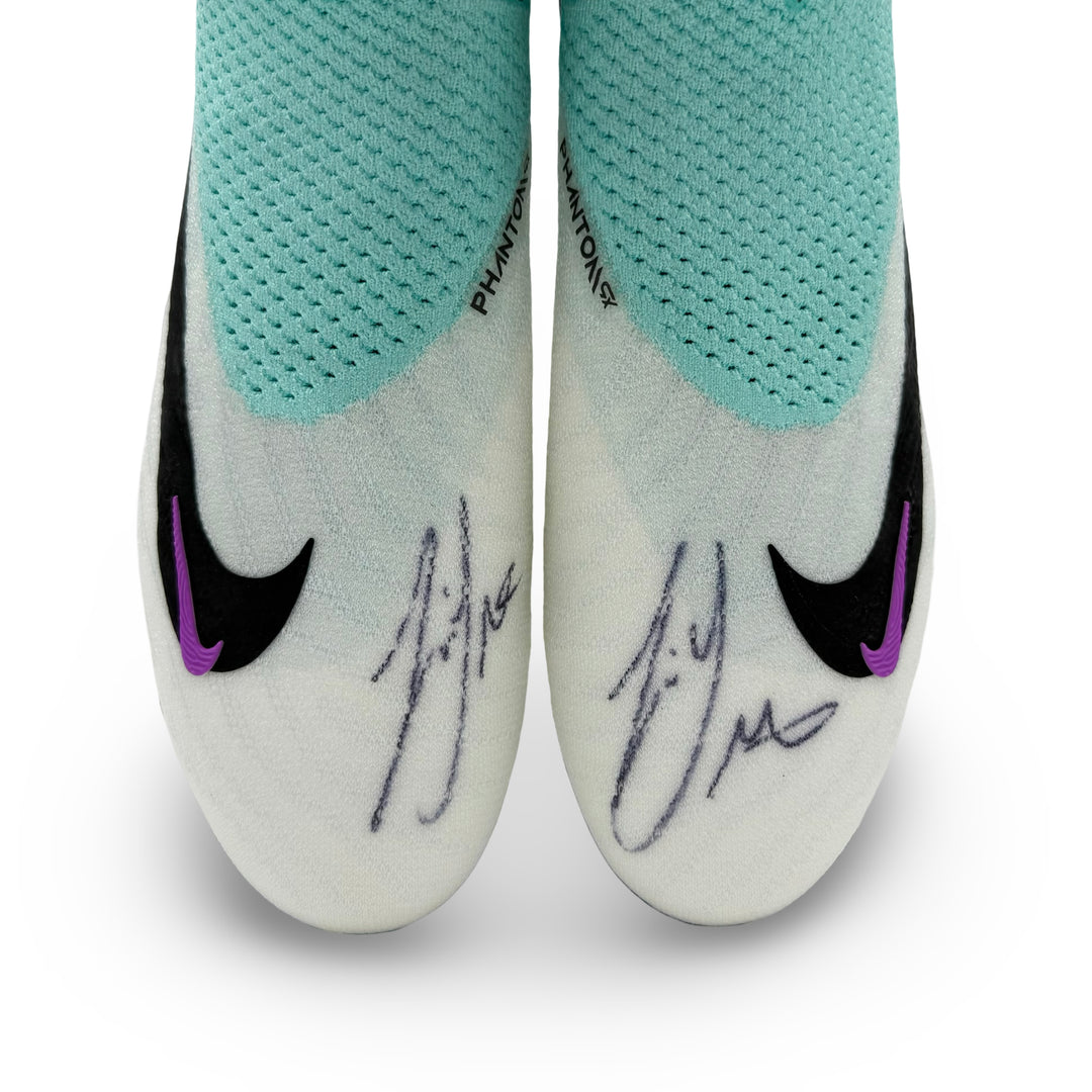Kevin De Bruyne Match Issued, Dual Signed Nike Phantom GX Elite - 2023/24 4-In-A-Row Season
