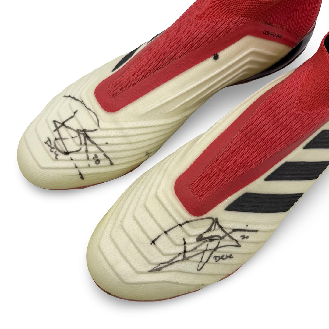 Dele Alli | Match-Worn Boots | Dual Hand-Signed | Photo-Matched | 2017/18 | Tottenham & England