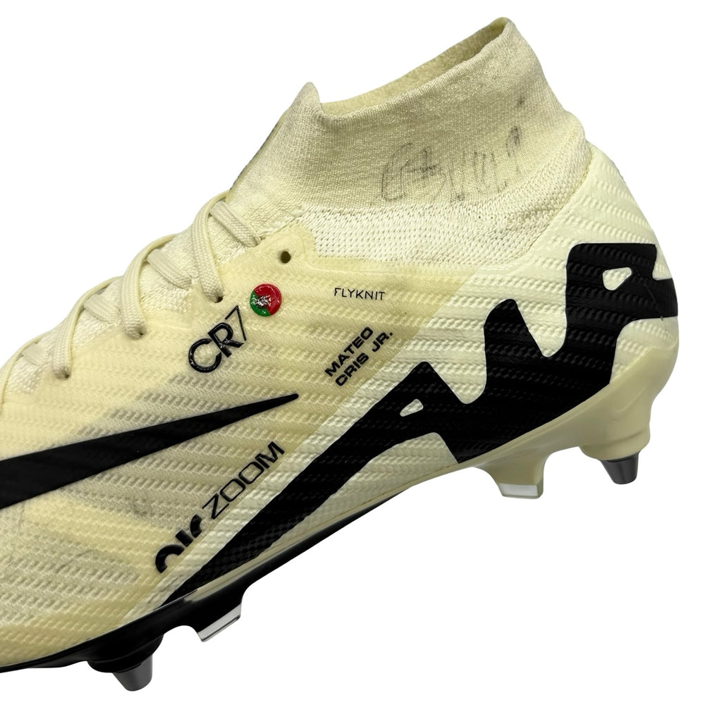 Cristiano Ronaldo match-issued boots from the 2023/24 season with Portugal & Al-Nassr