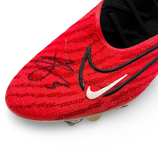 John Stones Match Worn, Photo-Matched, Dual Signed Nike Phantom GX Elite - 2023/24 4-In-A-Row Season