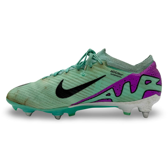 Jérémy Doku Match Worn, 2 Goals & 4 Assists, Photo-Matched Nike Mercurial Vapor 15 Elite - 2023/24 4-In-A-Row Season, PL Assist Record