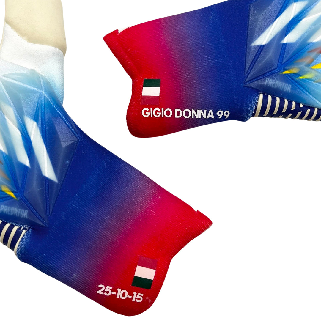 Gianluigi Donnarumma Match Worn Adidas Predator GL Pro Hybrid SMU Goalkeeper Gloves 2022/23