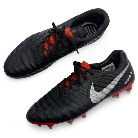 Raphaël Varane Match Worn, Photo-Matched Nike Tiempo Legend VII  - 2018/19 & 2018 UEFA Super Cup Final