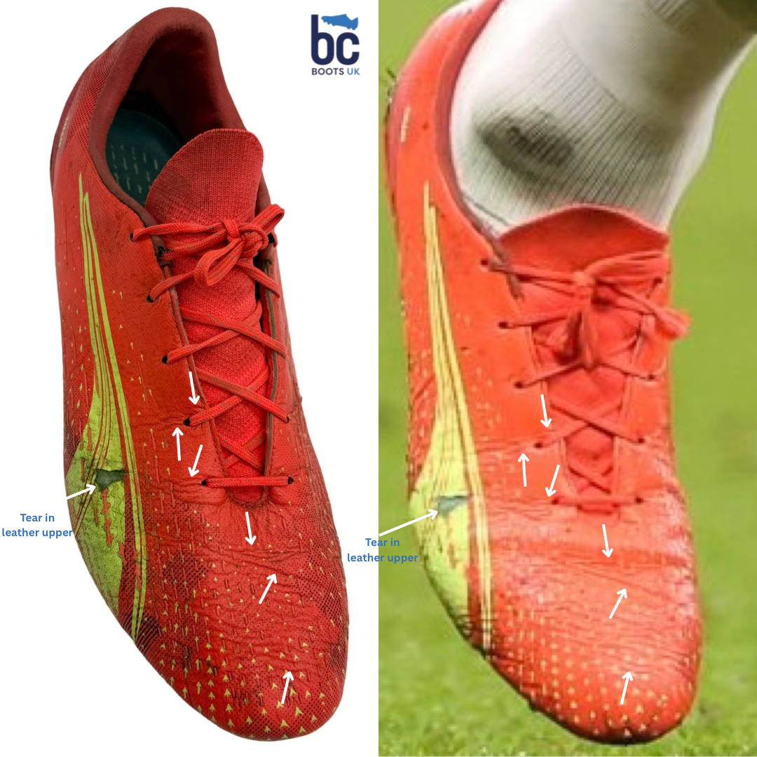 Harry Maguire Match Worn 1 Assist & 3 Clean Sheets, Photo-Matched Puma Ultra Ultimate - 2022 FIFA World Cup & 2022/23