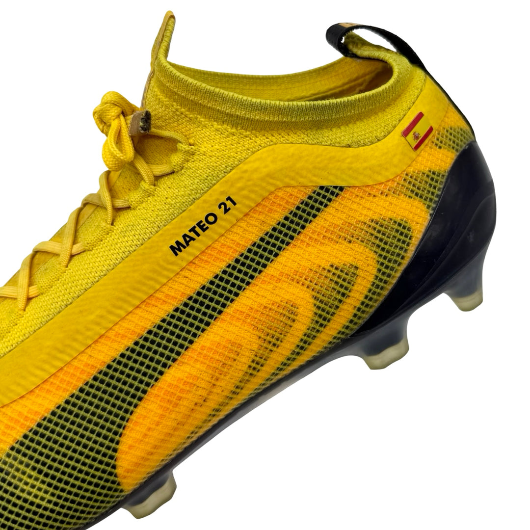 David Silva Match Worn, Photo-Matched, 2020 Carabao Cup Final, Puma ONE 20.1 Leather - 2019/20