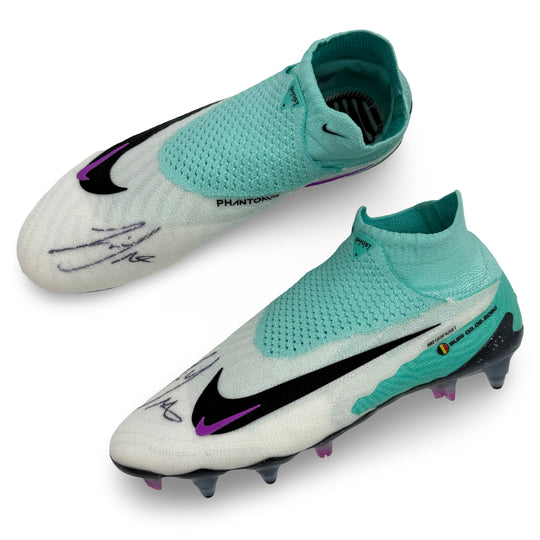 Kevin De Bruyne Match Issued, Dual Signed Nike Phantom GX Elite - 2023/24 4-In-A-Row Season