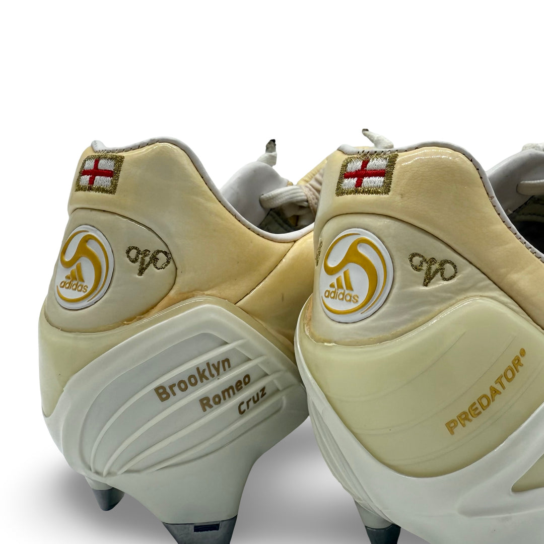 Sir David Beckham Match Issued Adidas Predator Powerswerve - England vs USA, 2008