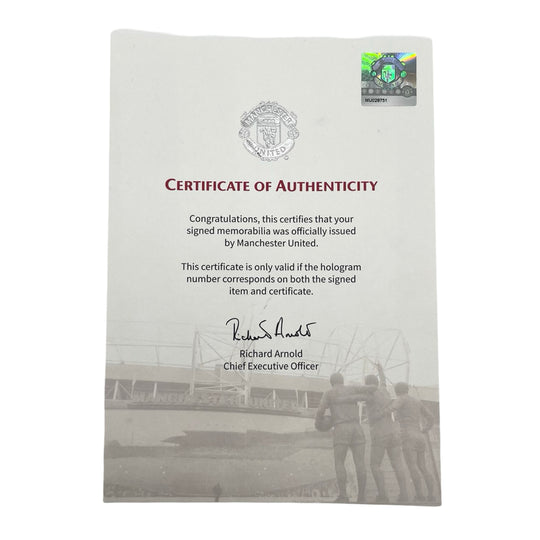 Bruno Fernandes Match Worn, 4 Goals Scored, Photo-Matched, Dual Signed, MUFC COA Nike Mercurial Vapor 15 Elite - 2022/23