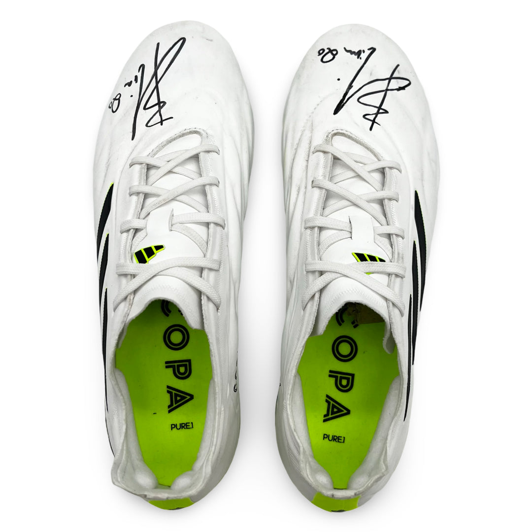 Bernardo Silva Match Worn Adidas Copa Pure.1 Signed 2023/24 4-In-A-Row Season