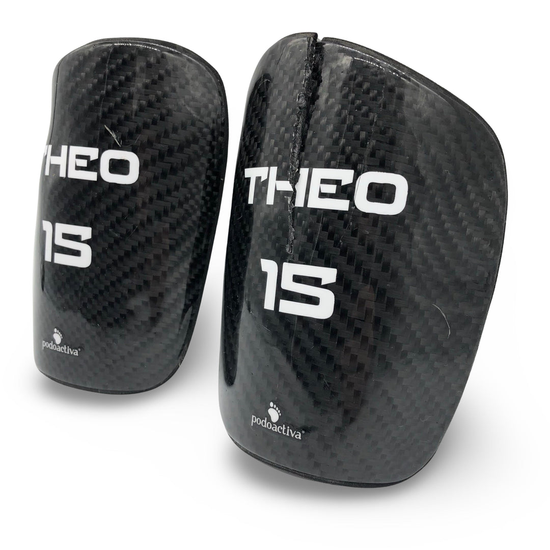 Theo Hernández Match Worn Podoactiva Shin Pads 2017/18