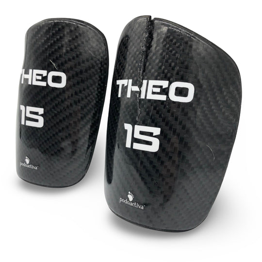 Theo Hernández Match Worn Podoactiva Shin Pads 2017/18