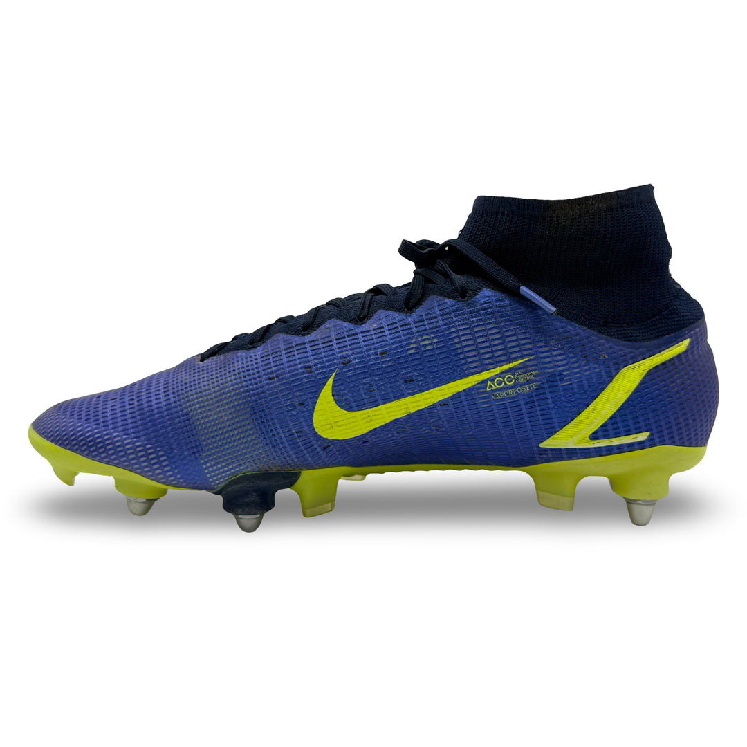 Jadon Sancho Match Worn, Photo-Matched, 2 Goals Scored (Inc. 1st for Man Utd) Nike Mercurial Superfly 8 Elite - 2021/22