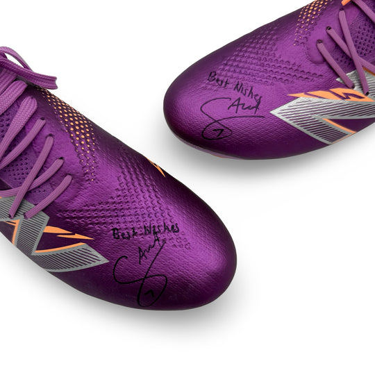 Bukayo Saka Match Worn, Photo-Matched, Dual Signed New Balance Furon V8 Elite - 2024/25
