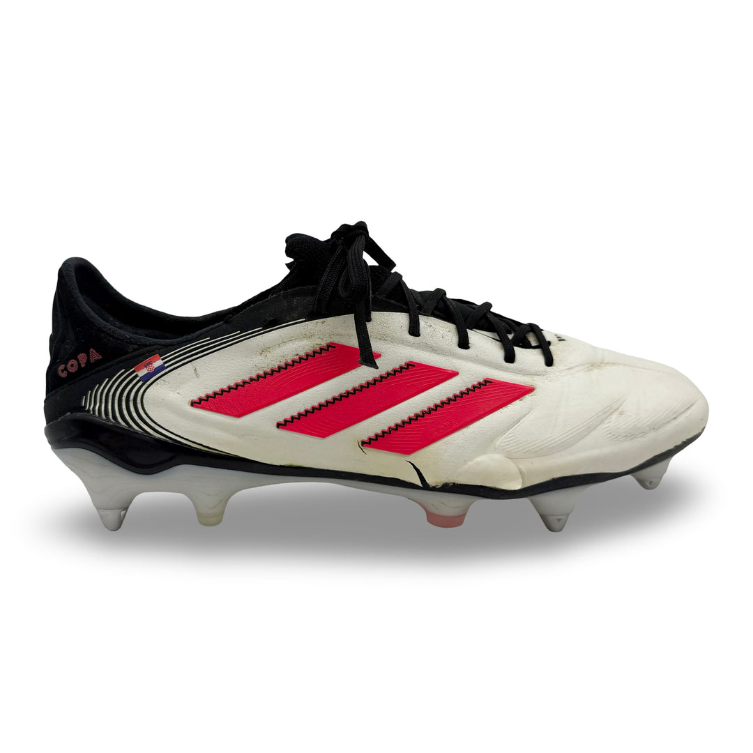Joško Gvardiol Match Worn, 2 Goals & 2 Assists, Photo-Matched Adidas Copa Pure III Elite - 2024/25, 2025 FA Cup Final