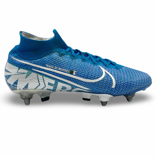 Riyad Mahrez Match Worn Nike Mercurial Superfly 7 Elite 2019/20