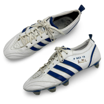 Phil Neville Match Worn, Photo-Matched, Dual Signed Adidas AdiPure I - 2008/09