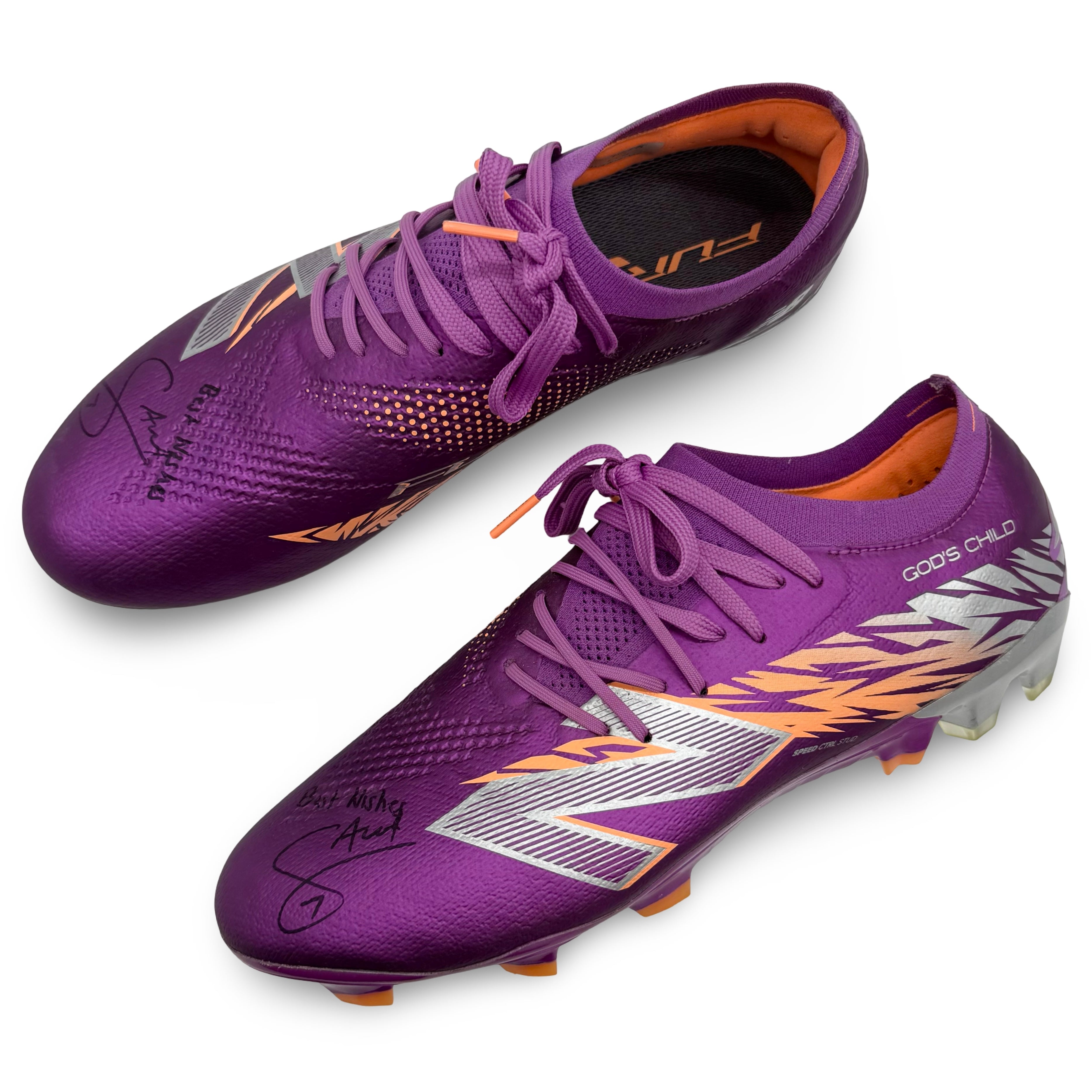 saka Bukayo Saka | Match-Worn Boots | Photo-Matched | Dual Hand-Signed