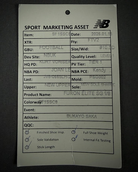 Bukayo Saka | Match-Issued Boots | 2025/26 | Arsenal