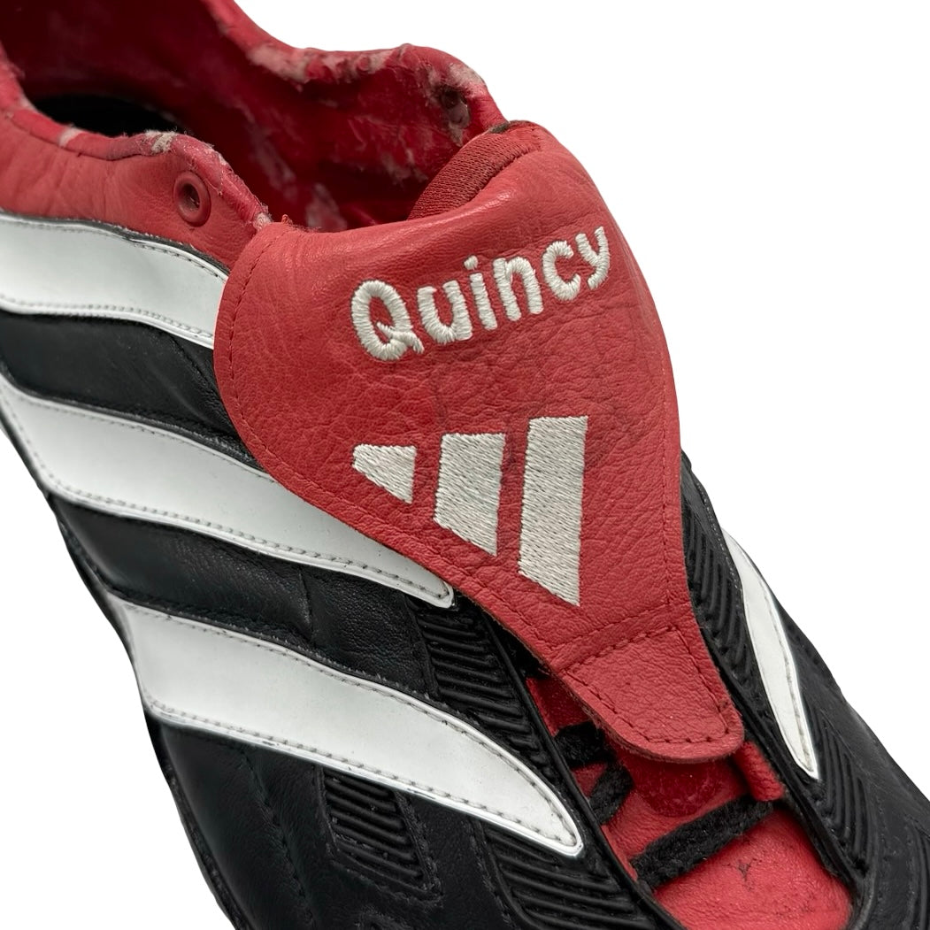 Adidas Predator Precision, usada em jogo por Patrick Kluivert e duplamente assinada - UEFA Euro 2000