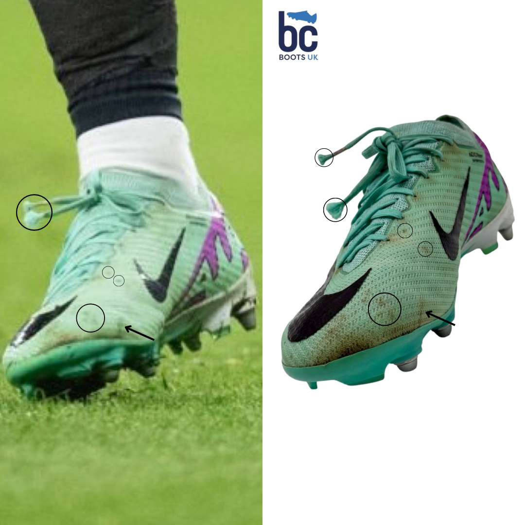 Jérémy Doku | Match Worn | Photo-Matched | 2023/24 4-In-A-Row Season | 2 Goals & 4 Assists | PL Assist Record | Nike Mercurial Vapor 15 Elite