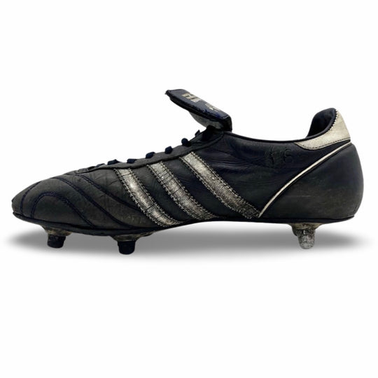 Mark Hughes partido desgastado Adidas Profi firmado 1985 FA Cup Final