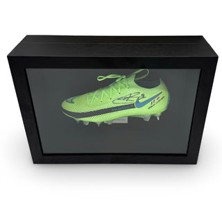 Harry Kane MBE Match Issued, Hand Signed Nike Phantom GT Elite - UEFA Euro 2020 Final - Framed Left Boot