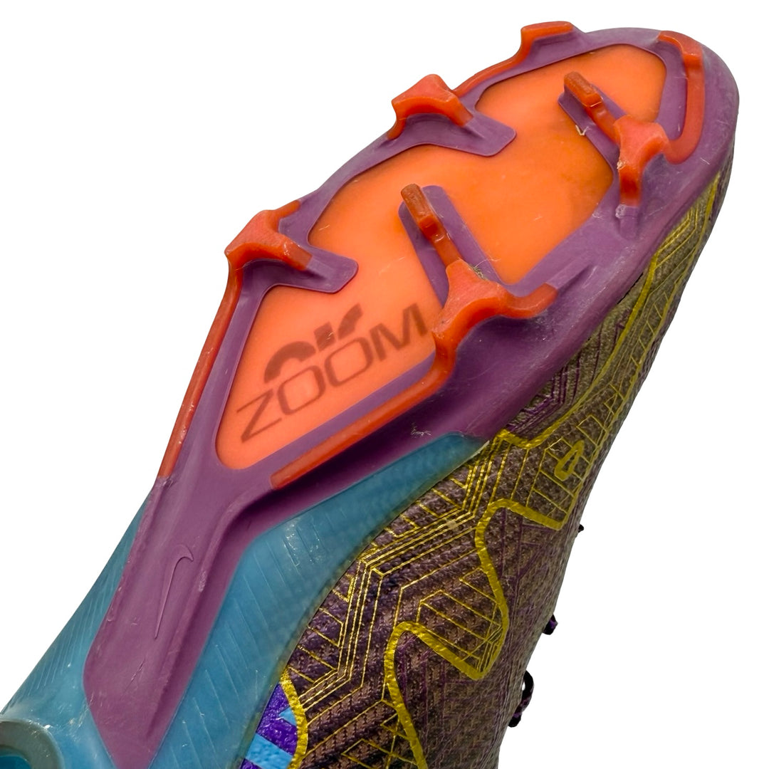 Alejandro Garnacho Match Worn, 2 Goals & 4 Assists (inc. 1st in Premier League 1st for MUFC), Photo-Matched Nike Air Zoom Mercurial Vapor 15 Elite KM - 2022/23