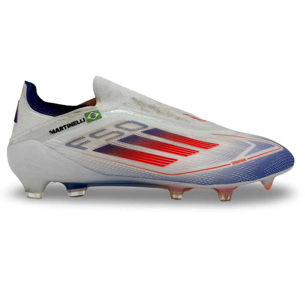 Gabriel Martinelli Match Worn Adidas F50 Elite Laceless - 2024/25