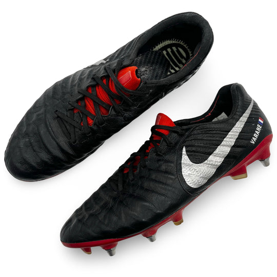 Raphaël Varane Match Worn, Photo-Matched Nike Tiempo Legend VII  - 2018/19 & 2018 UEFA Super Cup Final