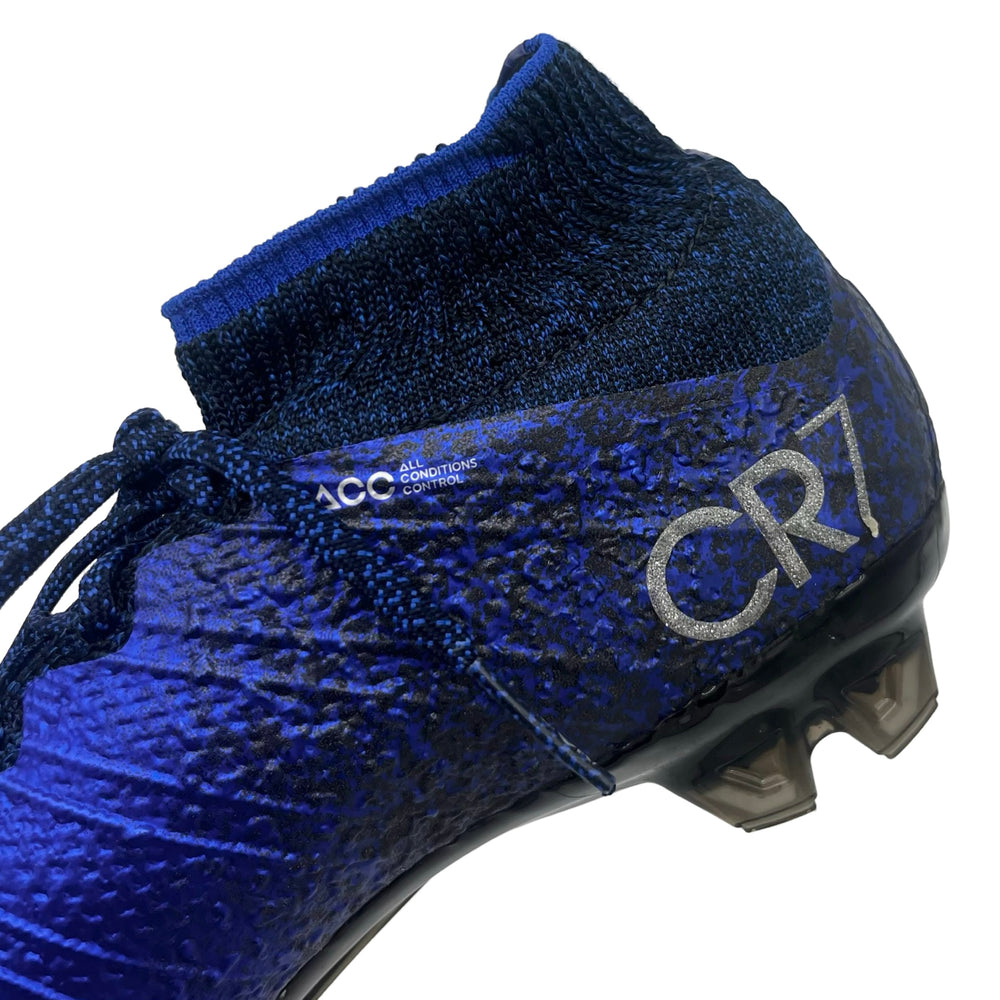 Cristiano Ronaldo match-worn boots, CR7 signature model, worn during the 2015/16 season in which Ronaldo won his forth Ballon d'Or 