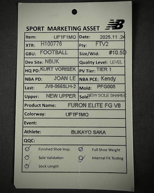 Bukayo Saka | Match-Issued Boots | 2025/26 | Arsenal