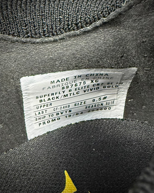 Cristiano Ronaldo | Match-Issued Boots | CR7 Black Gold | 2018/19 | Juventus