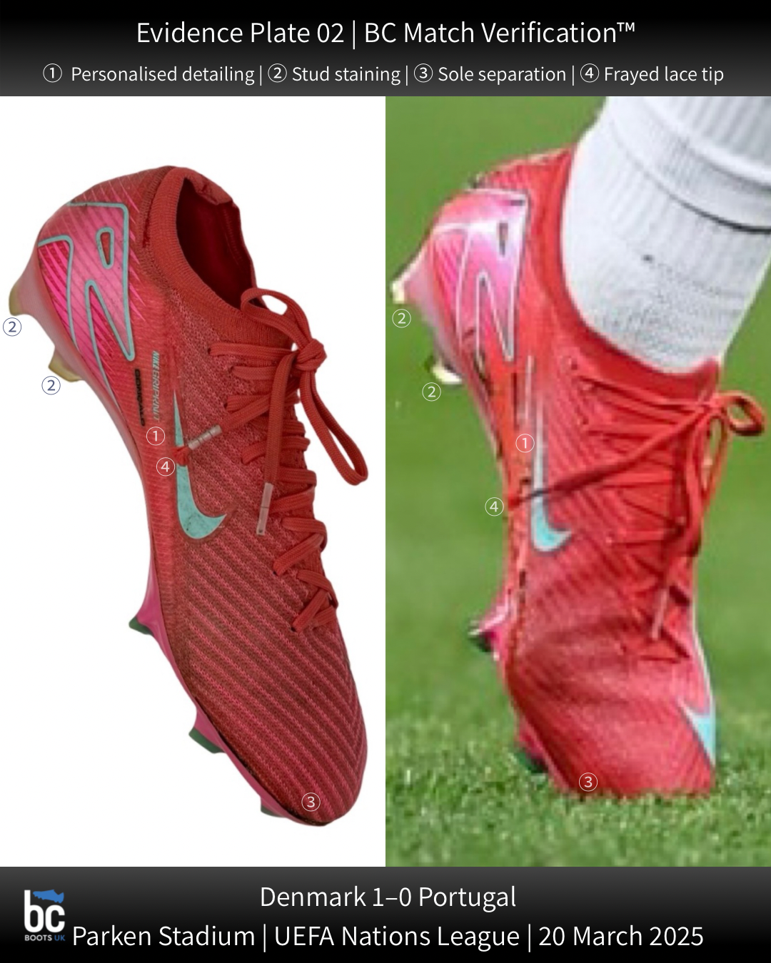 Bruno Fernandes match-worn boots BC Match Verification 02