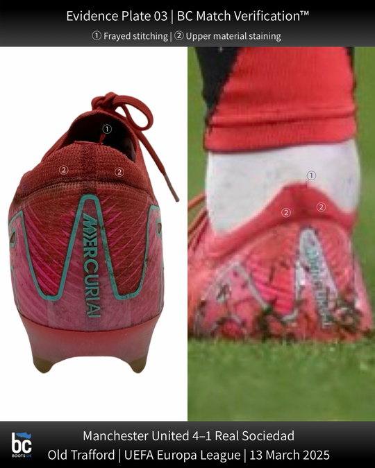 Bruno Fernandes match-worn boots BC Match Verification 03