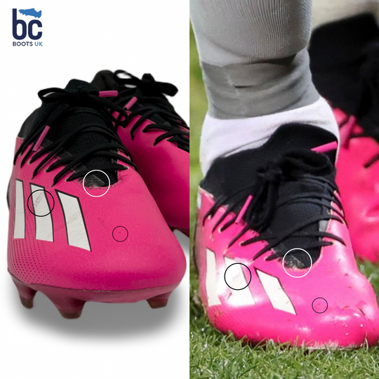 Lionel Messi Match Worn, Photo-Matched, 4 Goals Scored, Adidas X Speedportal.1 2022/23 - 1st Pair Worn As World Champion