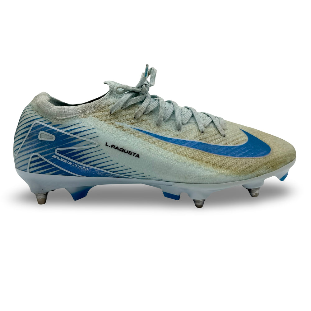 Lucas Paquetá, Nike Air Zoom Mercurial Vapor 16 Elite (2024/25), usada en partido, 1 gol, fotocombinada