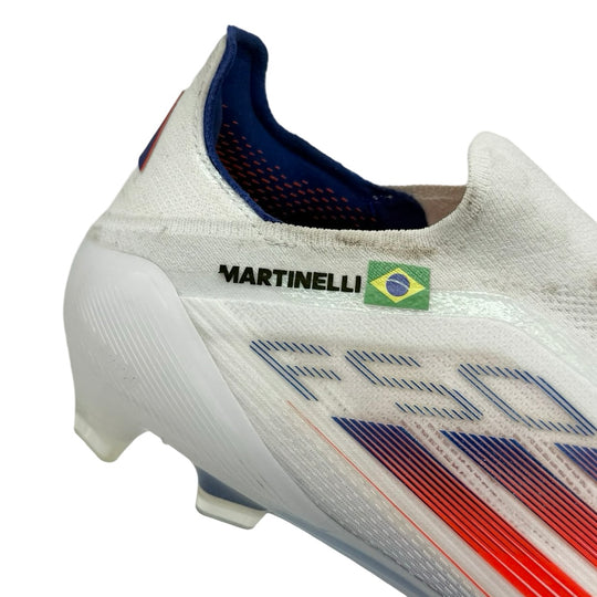 Gabriel Martinelli Match Worn Adidas F50 Elite Laceless - 2024/25