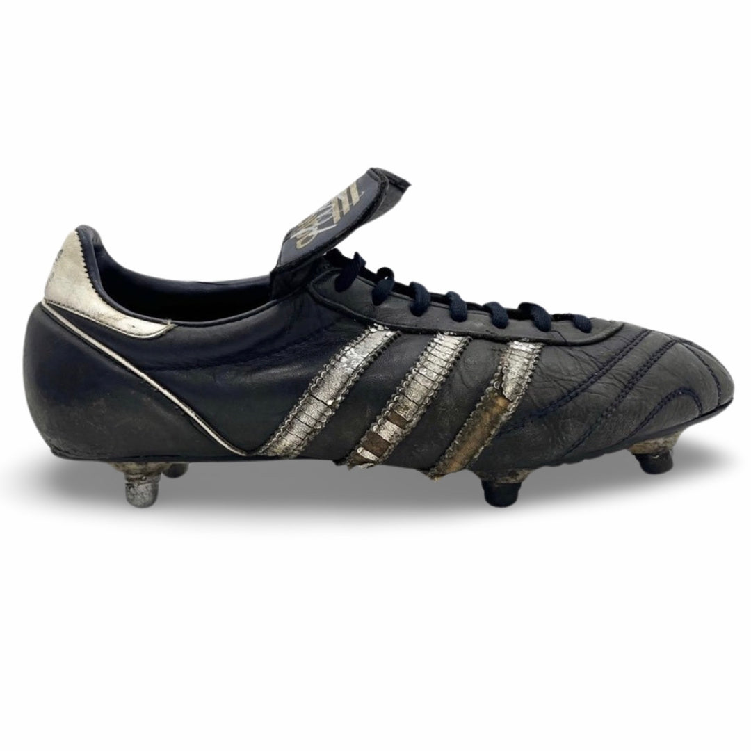 Mark Hughes partido desgastado Adidas Profi firmado 1985 FA Cup Final