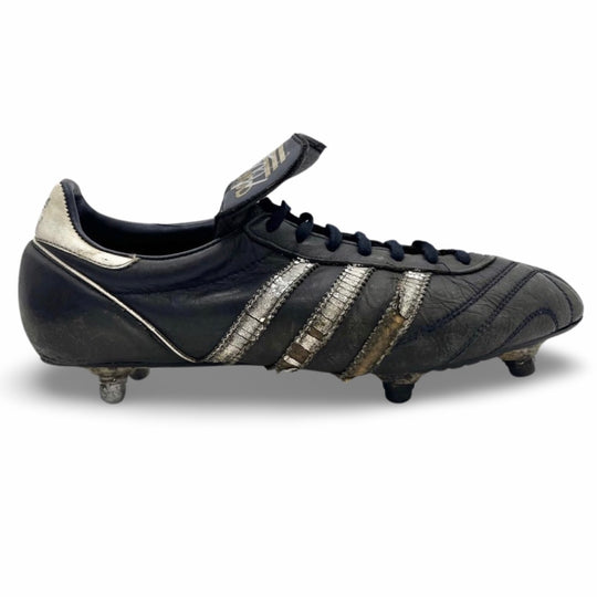 Mark Hughes partido desgastado Adidas Profi firmado 1985 FA Cup Final